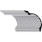 Ekena Millwork 12"H x 15 3/8"P x 19 1/4"F x 94 1/2"L Brightton Crown Moulding MLD12X15X19BR - alternate 1